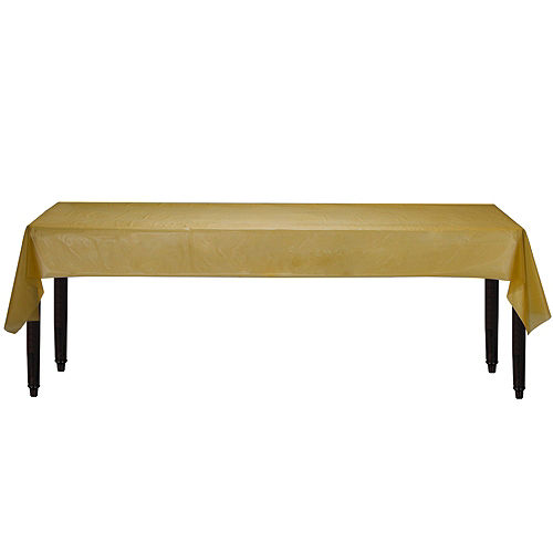 Nav Item for Gold Plastic Table Cover Roll, 40in x 100ft Image #2