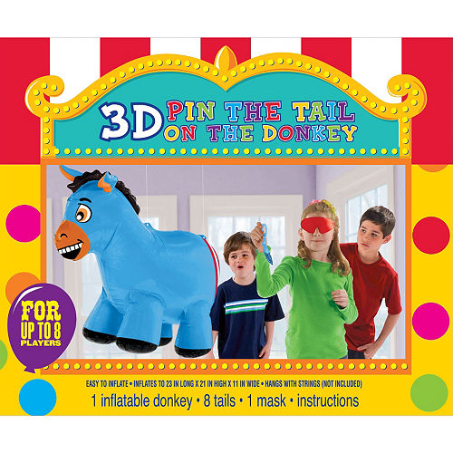Inflatable Pin the Tail on the Donkey Game Image #1