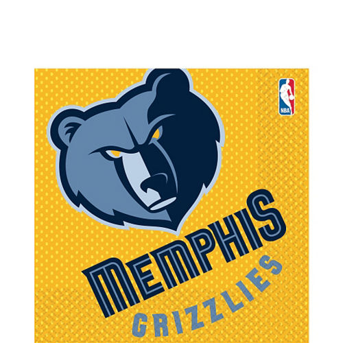 Nav Item for Memphis Grizzlies Lunch Napkins 16ct Image #1