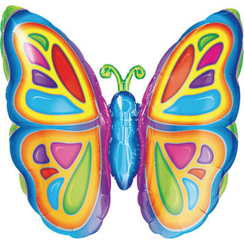 Bright Butterfly Balloon, 25in Image #1