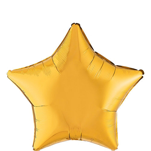 Gold Star Balloon, 19in Image #1