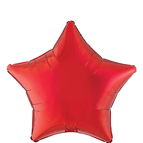 Red Star Foil Balloon, 19in Image #1