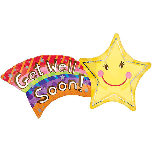 Nav Item for Star Get Well Balloon, 22in Image #1