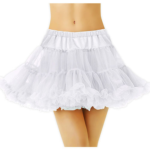 Nav Item for Adult White Tulle Petticoat Image #1