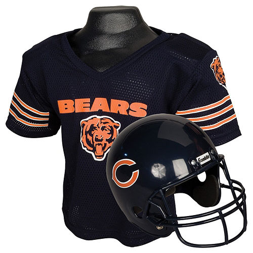 Nav Item for Child Chicago Bears Helmet & Jersey Set Image #1