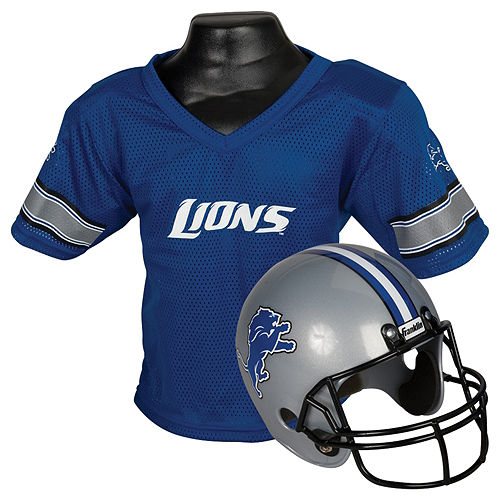 Child Detroit Lions Helmet & Jersey Set Image #1