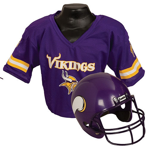 صوص الكراميل Child Minnesota Vikings Helmet & Jersey Set صوص الكراميل