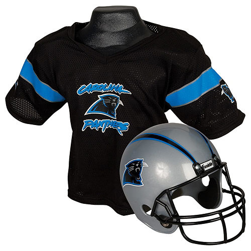 Nav Item for Child Carolina Panthers Helmet & Jersey Set Image #1