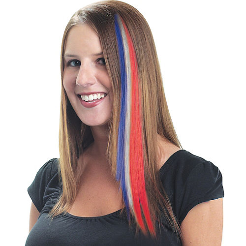 Red, White & Blue Hair Extension Image #1