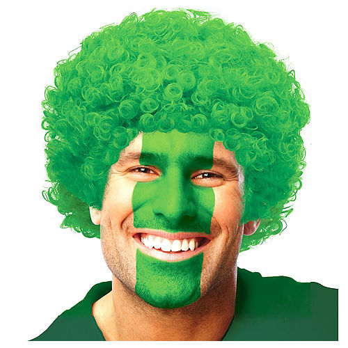 Green Curly Wig Image #1