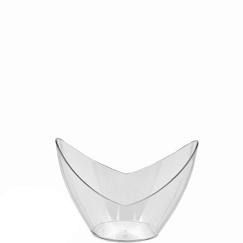 Mini CLEAR Plastic Oval Bowls 10ct Image #1