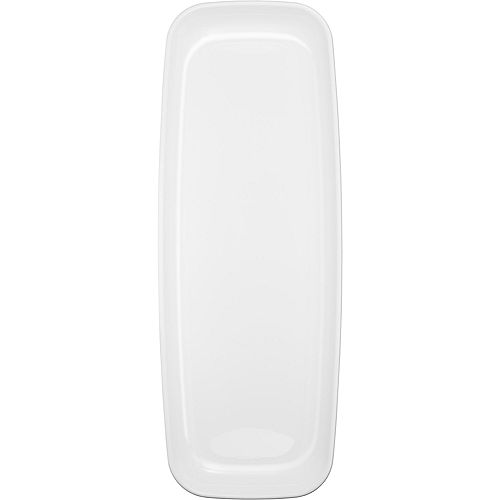 White Plastic Long Rectangular Platter Image #1