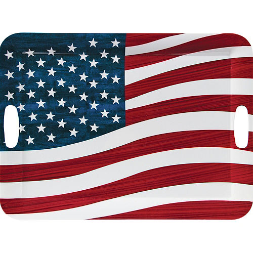Nav Item for American Flag Serving Tray Image #1