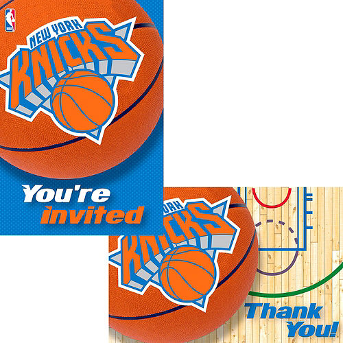 New York Knicks Invitations & Thank You Notes for 8 Image #1