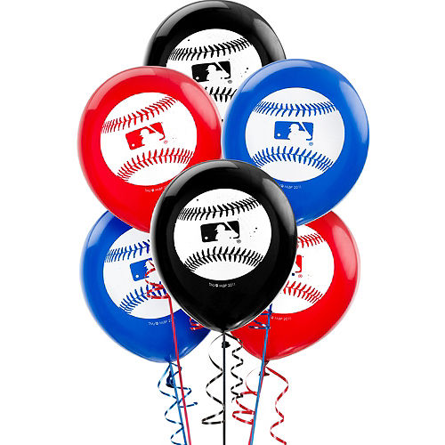 MLB Baseball Balloons 6ct Image #1