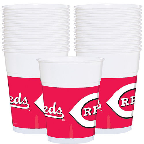 Nav Item for Cincinnati Reds Plastic Cups 25ct Image #1