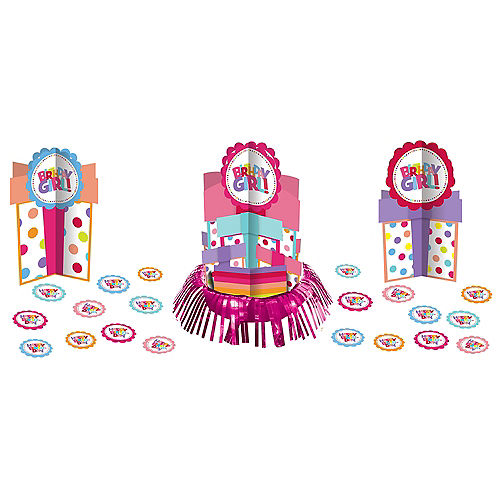 Girl Birthday Centerpiece Kit 23pc Image #1