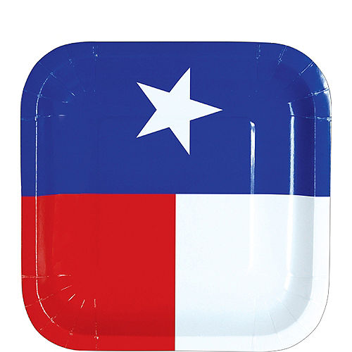 Nav Item for Texas Flag Dessert Plates 8ct Image #1
