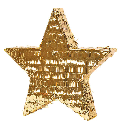 Foil Gold Star Pinata Image #1