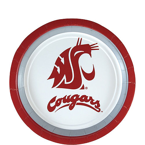 Washington State Cougars Dessert Plates 12ct Image #1