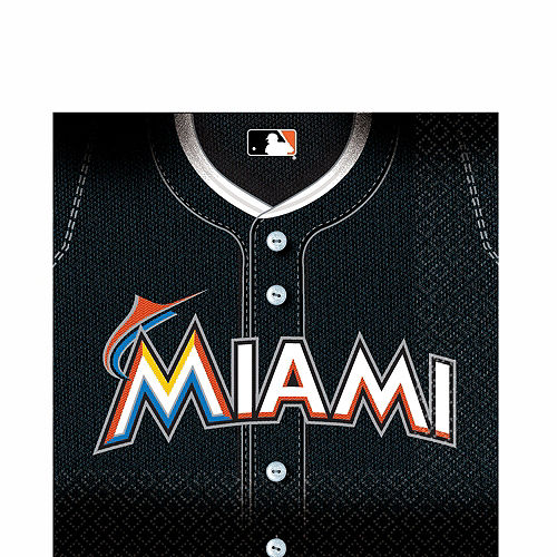 Miami Marlins Lunch Napkins 36ct Image #1