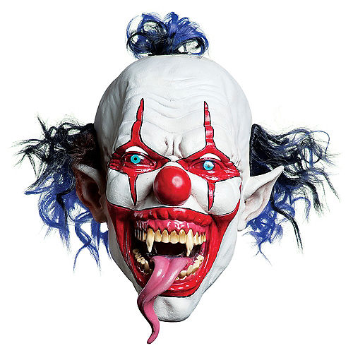 Latex Snake Tongue Clown Mask Image #1