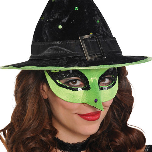 Nav Item for Green Witch Masquerade Mask Image #2