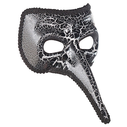 Nav Item for Black Crackle Long Nose Mask Image #1