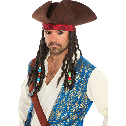 Nav Item for Pirates of the Caribbean Hat With Braids Image #2