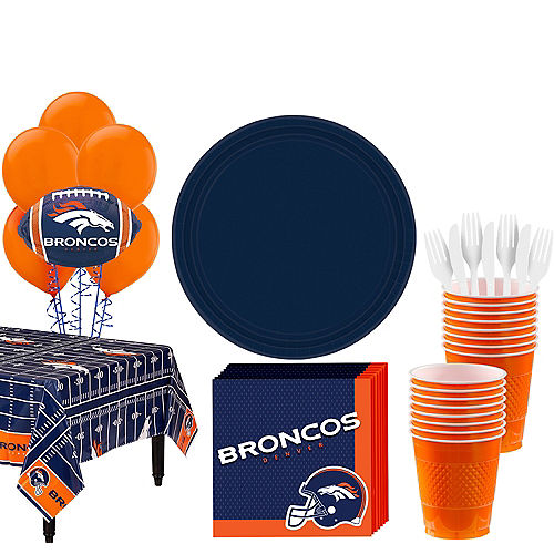 Super Denver Broncos Party Kit for 18 Guests Image #1