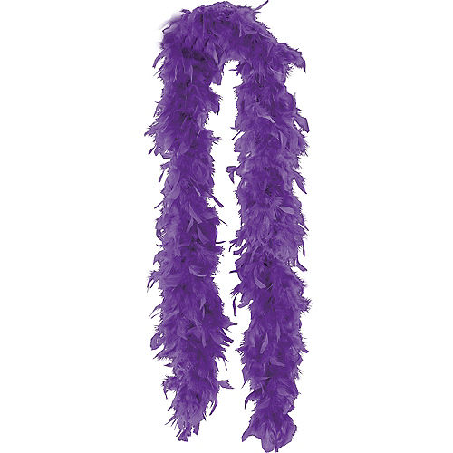 Purple Feather Boa Image #1