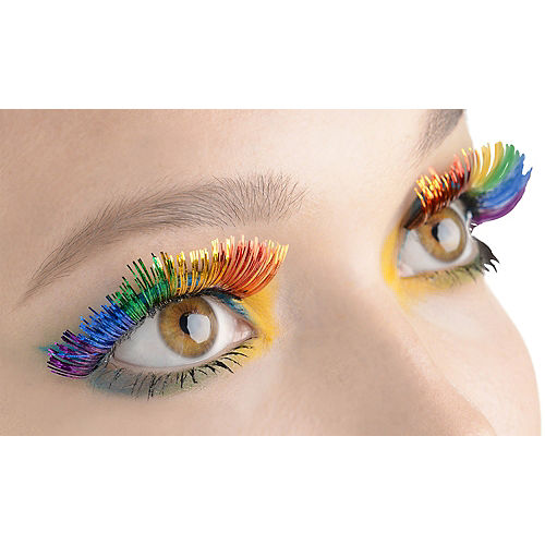 Nav Item for Self-Adhesive Rainbow Tinsel False Eyelashes Image #1