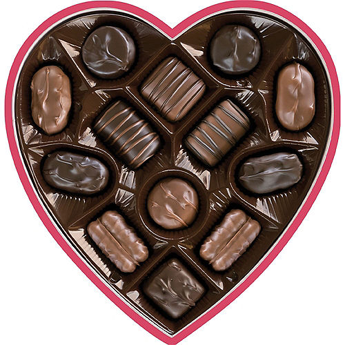 Russell Stover Heart-Shaped Box of Assorted Fine Chocolates, 7oz, 13pc - Valentine's Day Image #2