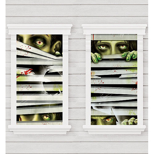 Nav Item for Peeping Zombie Window Decorations 2ct Image #1