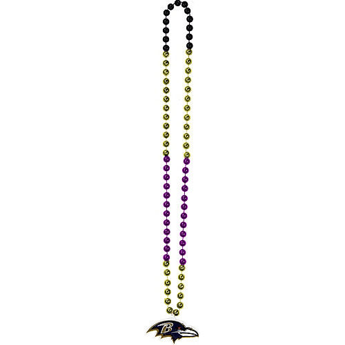 Baltimore Ravens Pendant Bead Necklace Image #2