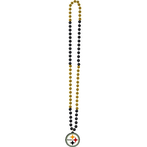Nav Item for Pittsburgh Steelers Pendant Bead Necklace Image #2