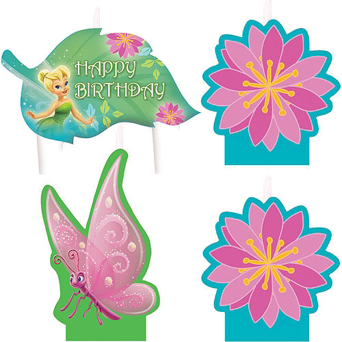 Tinker Bell Birthday Candles 4ct Image #1