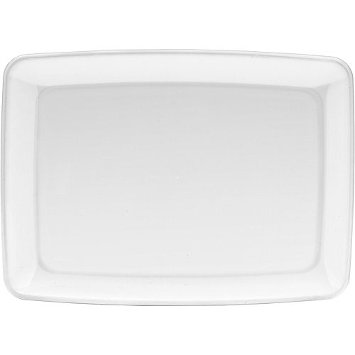 Nav Item for White Plastic Rectangular Platter Image #1