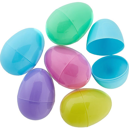 Pastel Fillable Easter Eggs 6ct Image #1