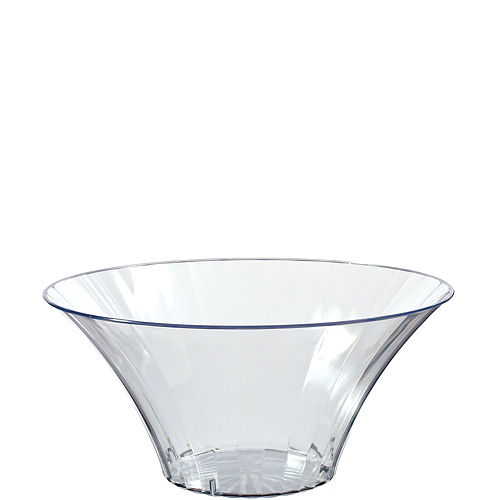 Small CLEAR Plastic Flared Bowl Image #1