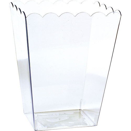 Nav Item for Large CLEAR Plastic Scalloped Container Image #1
