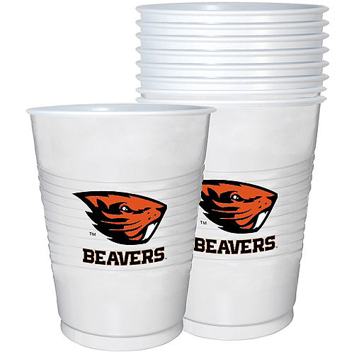 Nav Item for Oregon State Beavers Plastic Cups 8ct Image #1