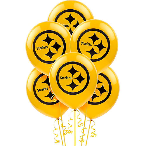 Pittsburgh Steelers Balloons 6ct Image #1
