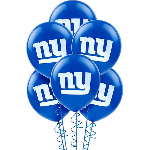 Nav Item for New York Giants Balloons 6ct Image #1