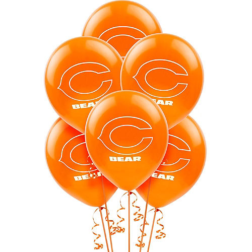 Nav Item for Chicago Bears Balloons 6ct Image #1