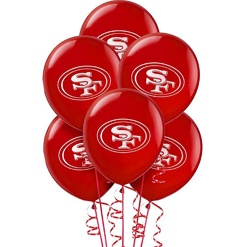 San Francisco 49ers Balloons 6ct Image #1