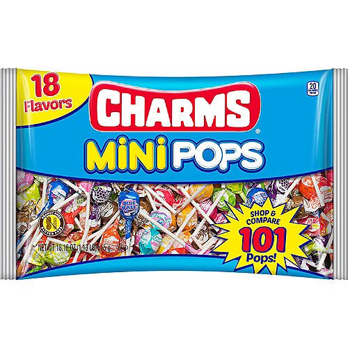 Nav Item for Charms Mini Pops Bag, 101pc - 18 Flavors Image #1