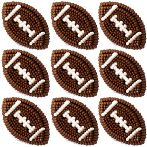 Nav Item for Wilton Football Icing Decorations 9ct Image #1
