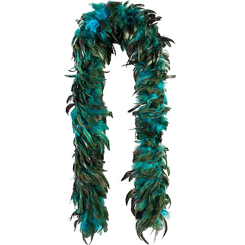 Nav Item for Turquoise Fantasy Feather Boa Deluxe 72in Image #1