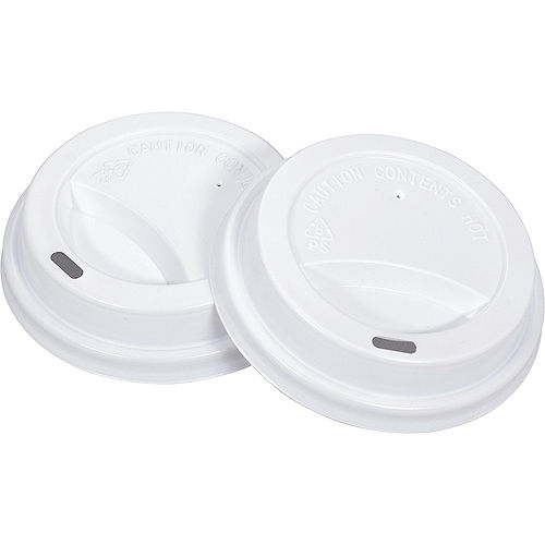 Nav Item for White Plastic 12oz Coffee Cup Lids, 3.5in, 40ct Image #2